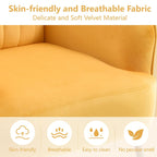 Upholstered Accent Armchair with Shell-Shaped Design - Multiple Colors