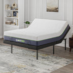 Adjustable Base Comfort with Massage and Zero Gravity - White