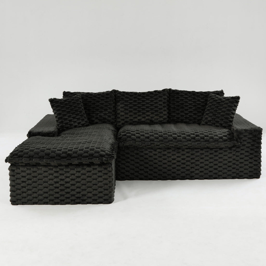 Convertible Modular Sectional Sofa with Twin Seat and Chaise - Multiple Colors