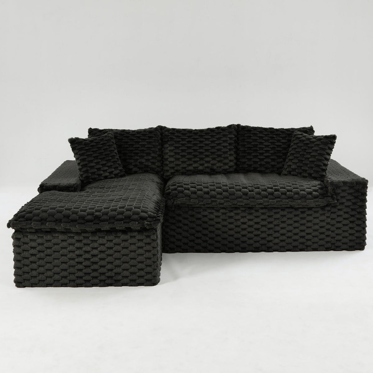 Convertible Modular Sectional Sofa with Twin Seat and Chaise - Multiple Colors