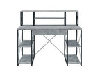 Amiel All Purpose Writing Desk with Storage - Black, Dark Gray, or White