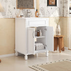 Bathroom Vanity With Top Sink and Soft Closing Doors