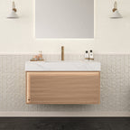 Nyah 36'' Bathroom Vanity with Sensor Lighting - Carrara