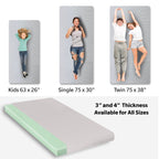 Memory Foam Camping Mattress with Water Resistant Cover - Dark Gray