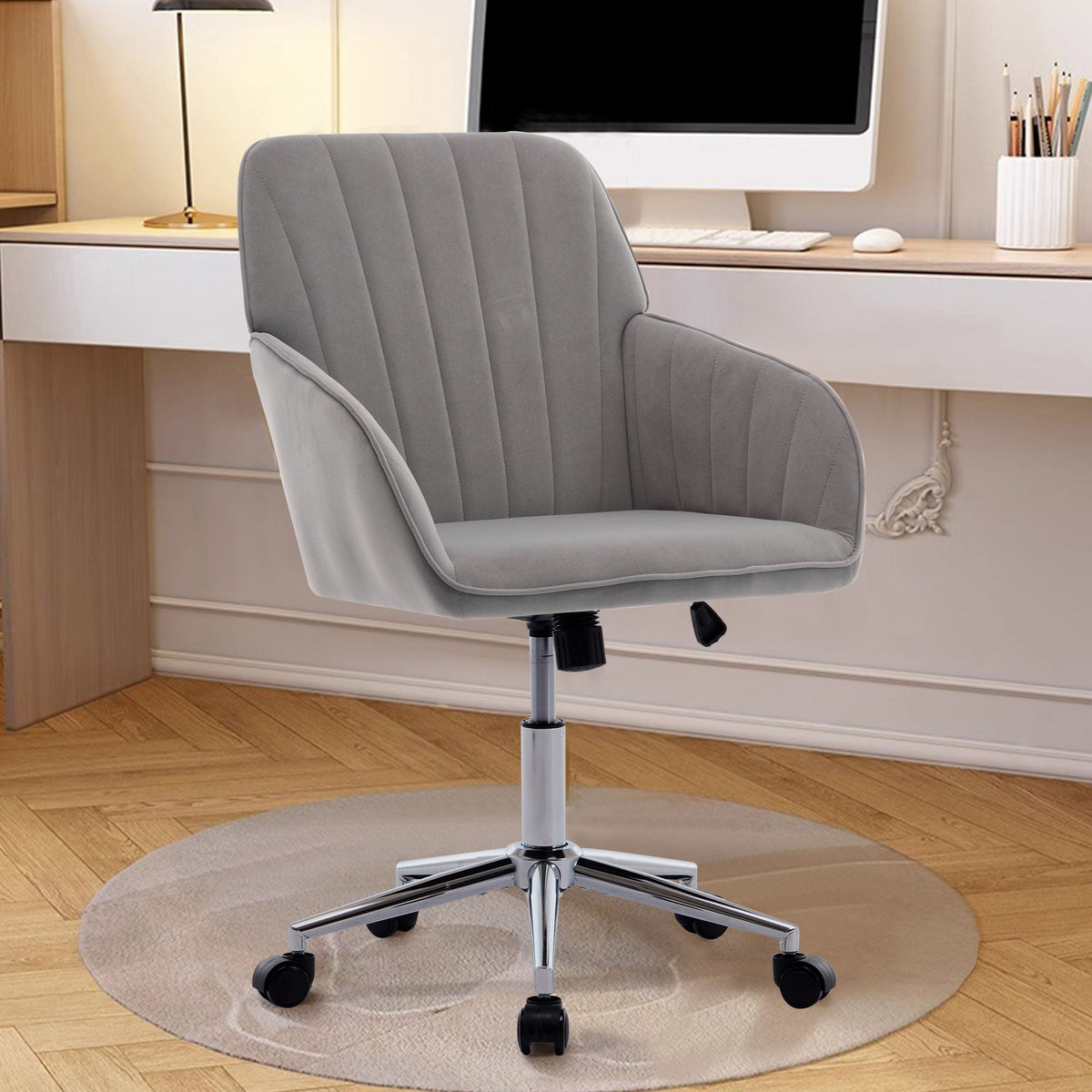 Adjustable Ergonomic Office Chair with Swivel Backrest Seat - Multiple Colors