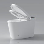 Modern Smart Toilet with Built-In Bidet and Advanced Features - White
