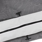 10' x 13' Replacement Mesh Sidewall Netting with Zippers - White