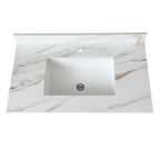Elegant Vanity Top With Undermount Sink And Backsplash