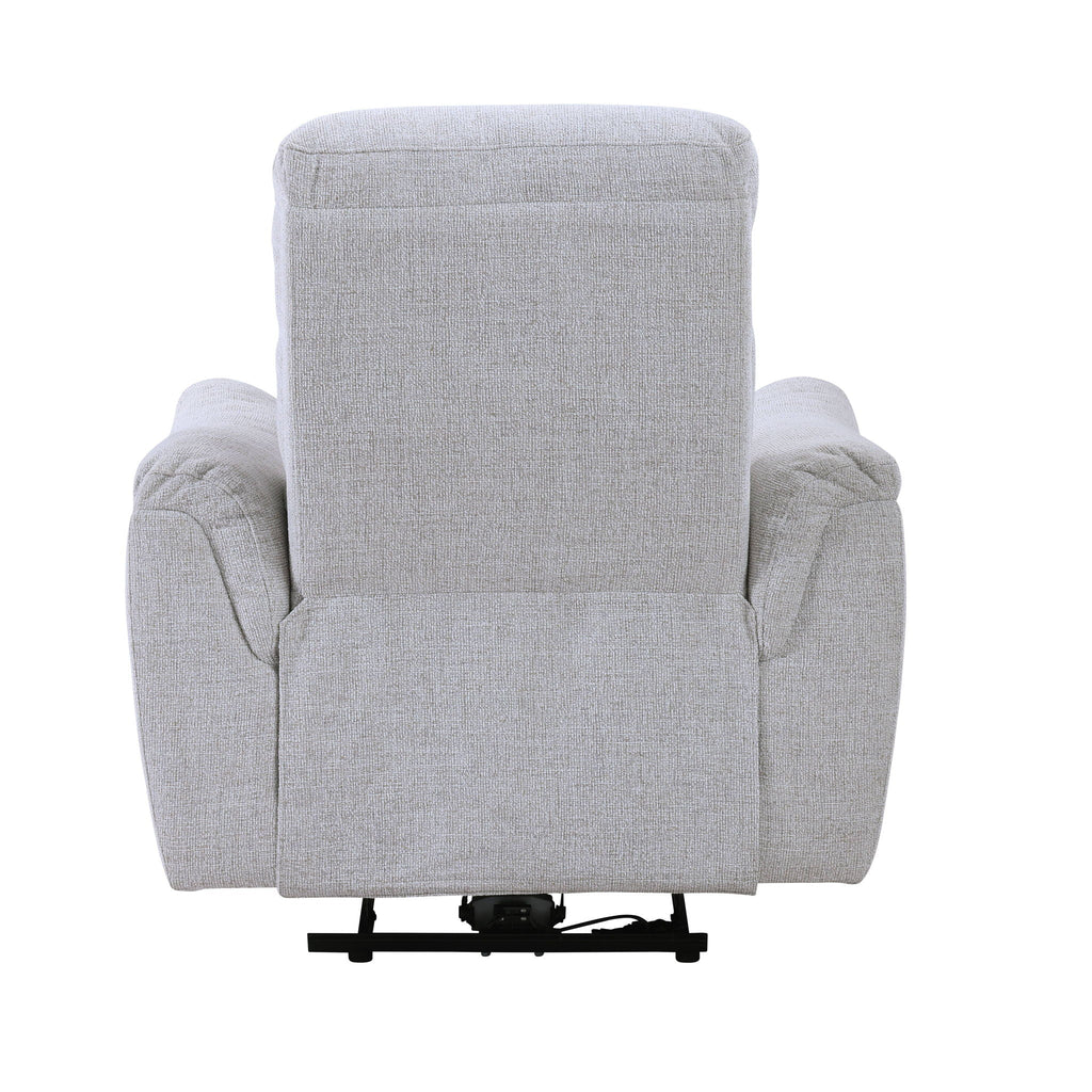 Gray Power Motion Recliner with USB Port - Adjustable Comfort