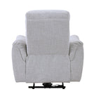 Gray Power Motion Recliner with USB Port - Adjustable Comfort