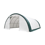 Single Truss Arch Storage PE Shelter - White