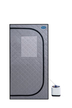 Portable Grey Steam Sauna Tent with Remote Control and Chair