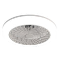 Bladeless Ceiling Fan With Light and Remote Control - White