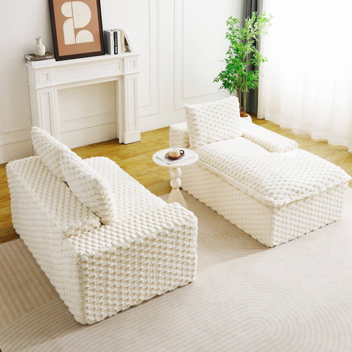 Convertible Modular Sectional Sofa with Twin Seat and Chaise - Multiple Colors