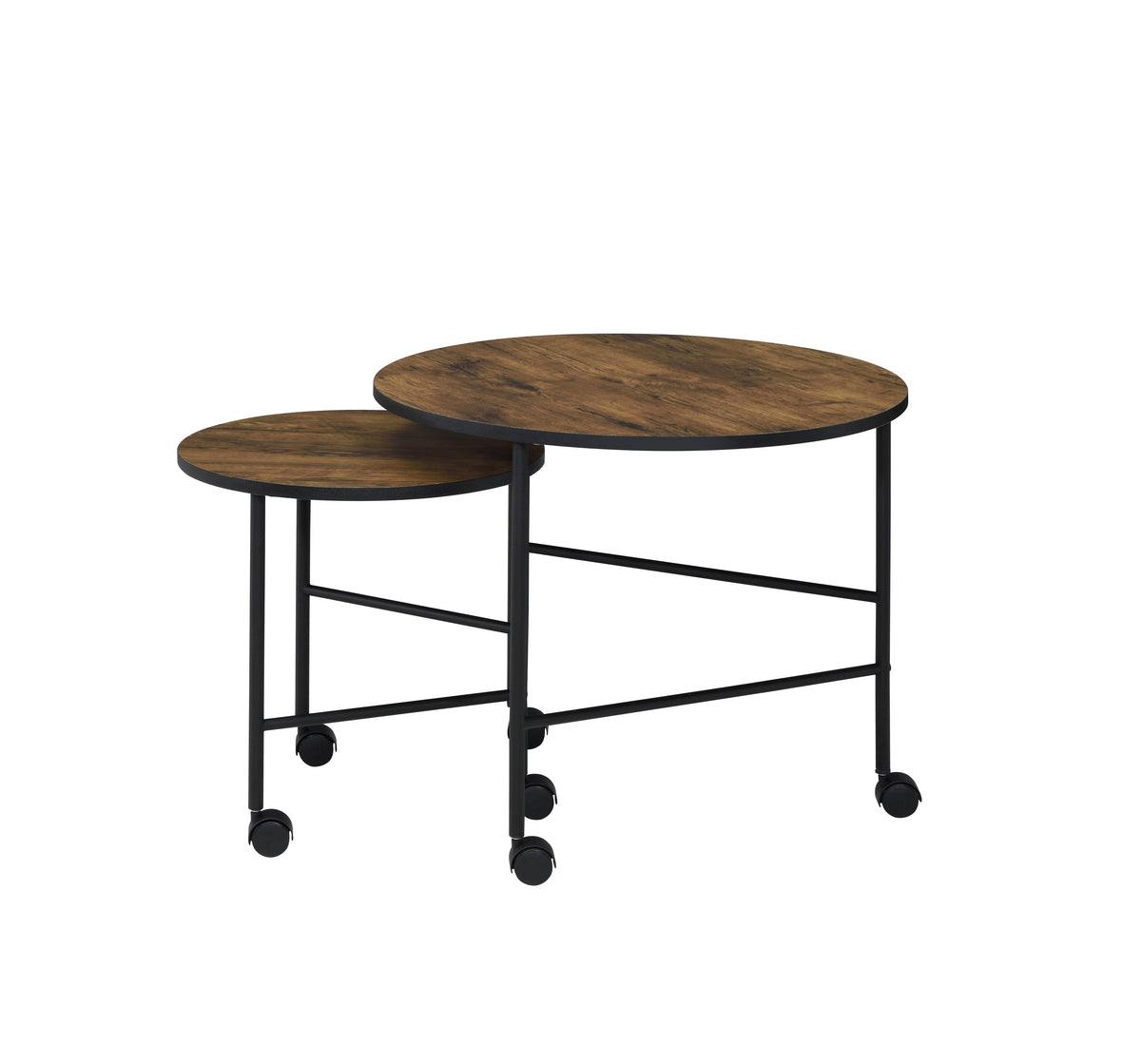 Oblis Vintage Nesting Tables with Metal Tripod Legs – Set of 2