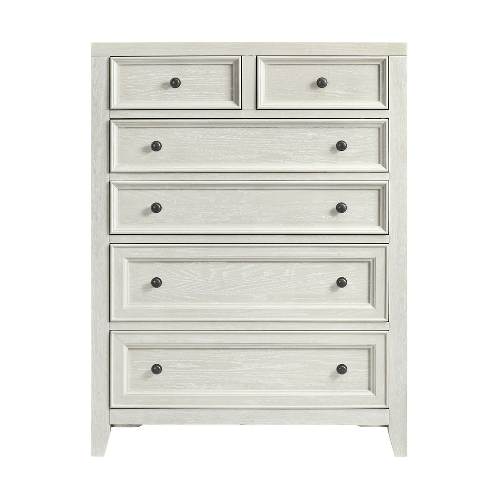 6 Drawer Chest with Smooth Slides - Black or White
