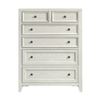 6 Drawer Chest with Smooth Slides - Black or White