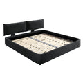 Cloud Bed Frame with Oversized Padded Movable Headboard - King