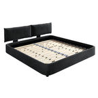 Cloud Bed Frame with Oversized Padded Movable Headboard - King