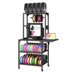 Heavy Duty 3D Printer Stand with Filament Storage Rack - Black