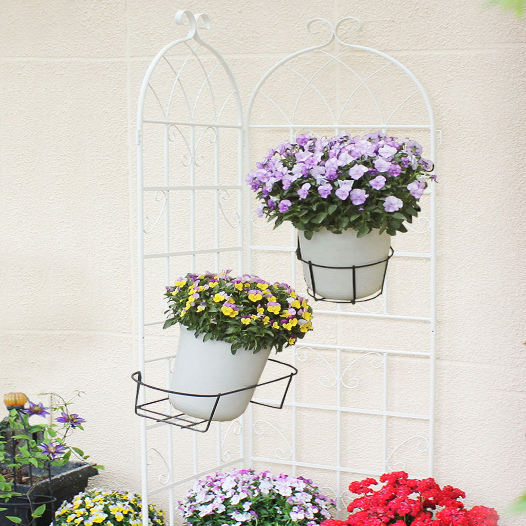 Metal Garden Rustproof Trellis for Climbing Plants – Outdoor Flower Support