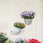 Metal Garden Rustproof Trellis for Climbing Plants – Outdoor Flower Support