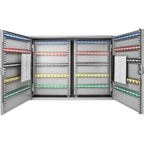 Adjustable Key Cabinet with Lock - Multiple Sizes, Gray or Black