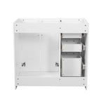 Retro Style Bathroom Vanity with Soft Closing Doors - Multiple Colors
