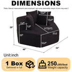 54-inch Modern-style Hexagonal Single Lounge Chair