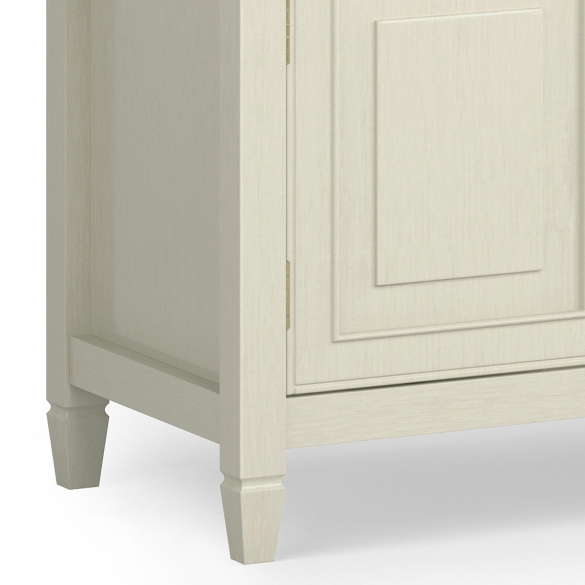 Wide Solid Wood TV Stand with Ample Storage - Dark Brown, White, Gray