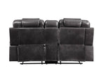 Braylon Recliner Loveseat with Cupholder Console - Brown