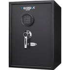 Large Digital Keypad Safe with Solid Steel Construction - Black