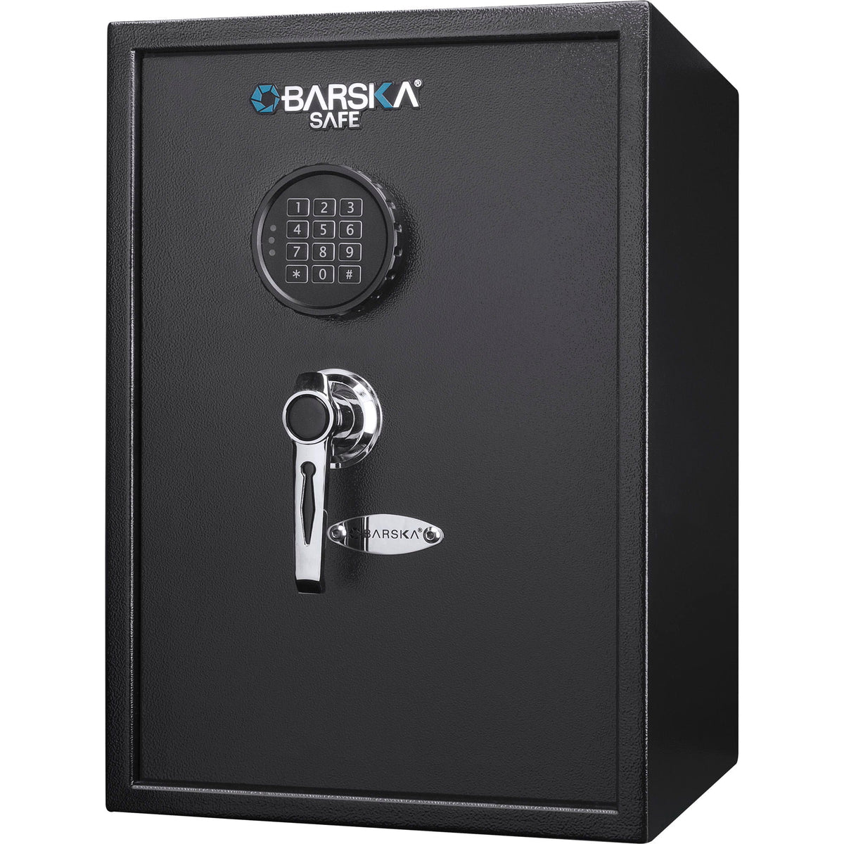 Large Digital Keypad Safe with Solid Steel Construction - Black
