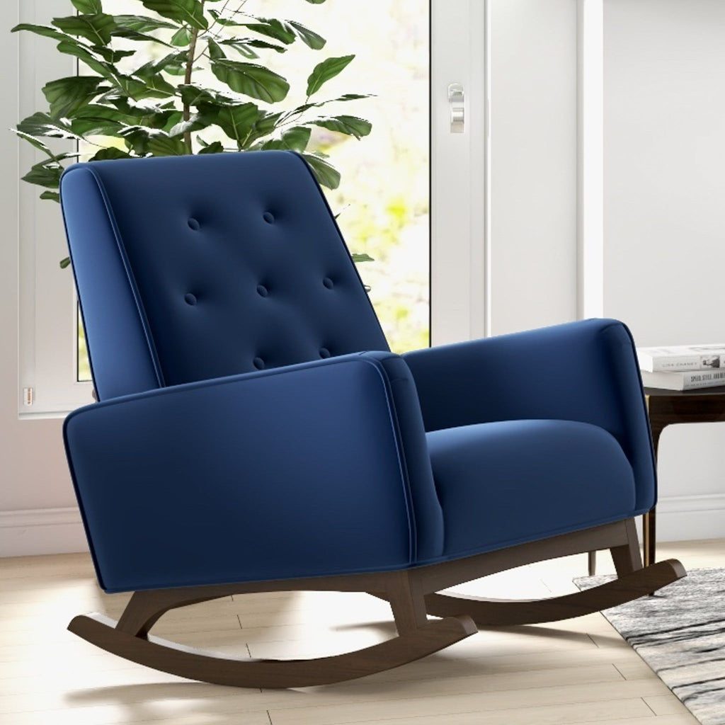 Demetrius Solid Wood Rocking Chair - Multiple Colors