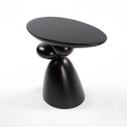 Lucky Stone Shaped Table with Sculptural Base – White, Black, or Gray