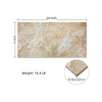 Textured 3D Decorative Tiles with Polished Marble Surface - Yellow, Gray, or White