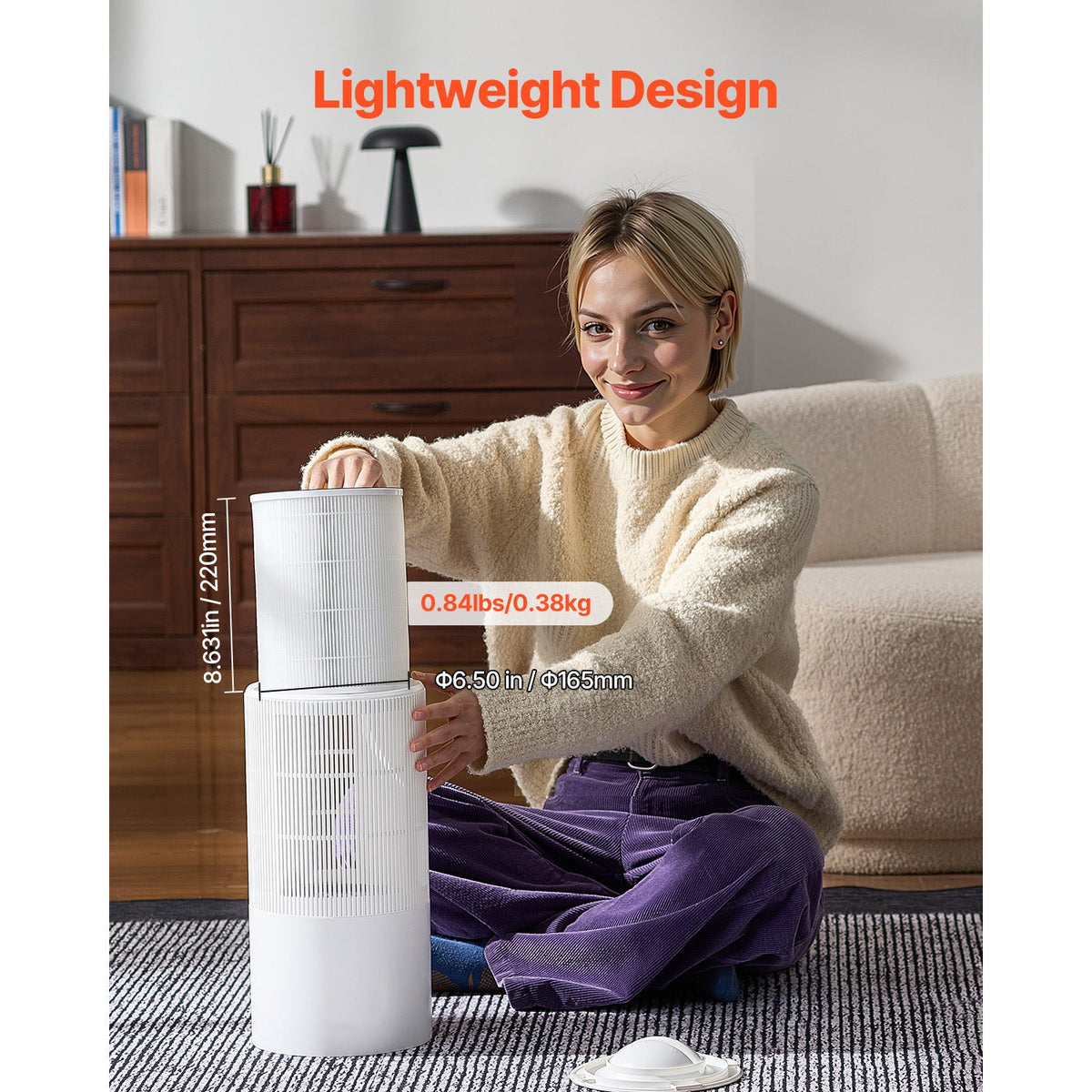 2-in-1 Air Purifier Replacement Filter with PET Pre-Filter - H11