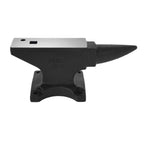 Cast Steel Single Horn Anvil with Polished Surface - Black