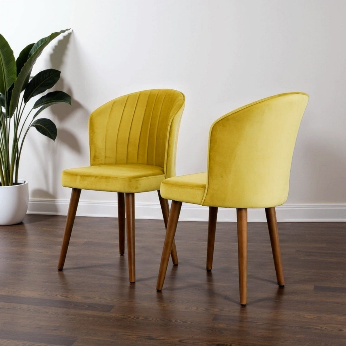 Comfortable Parsons Dining Chair Set with No Assembly Required - Beige, Blue, Yellow