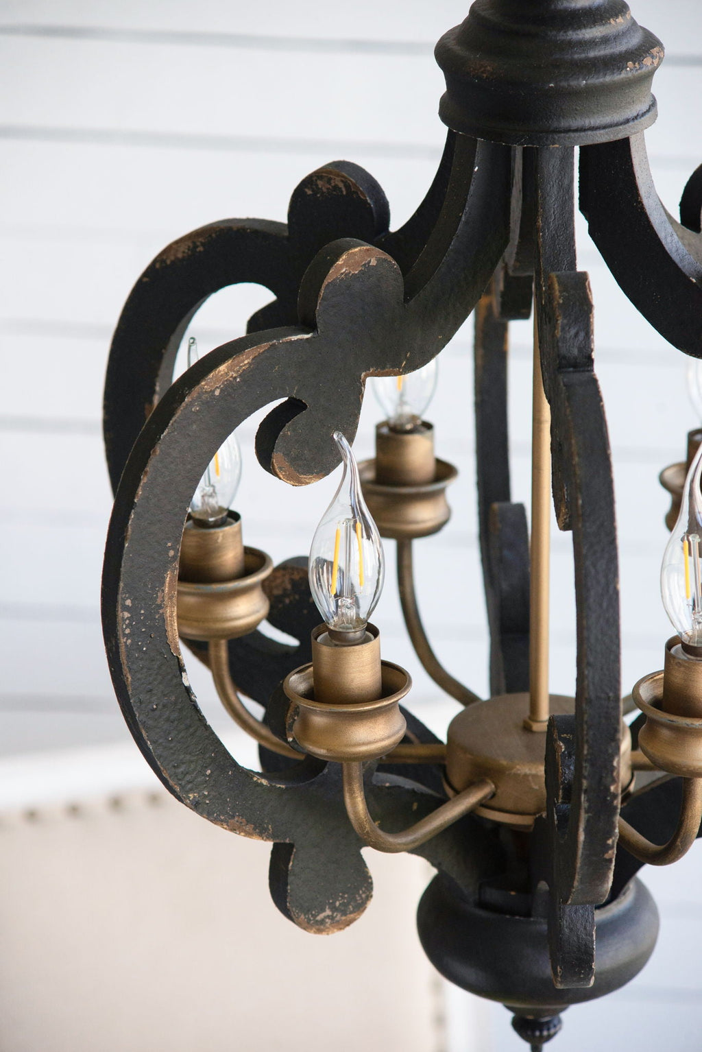 Farmhouse Chandelier with Adjustable Chain - Multiple Colors