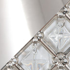 Contemporary Table Lamp with Crystalline Shade - Gold, Black, or Gray