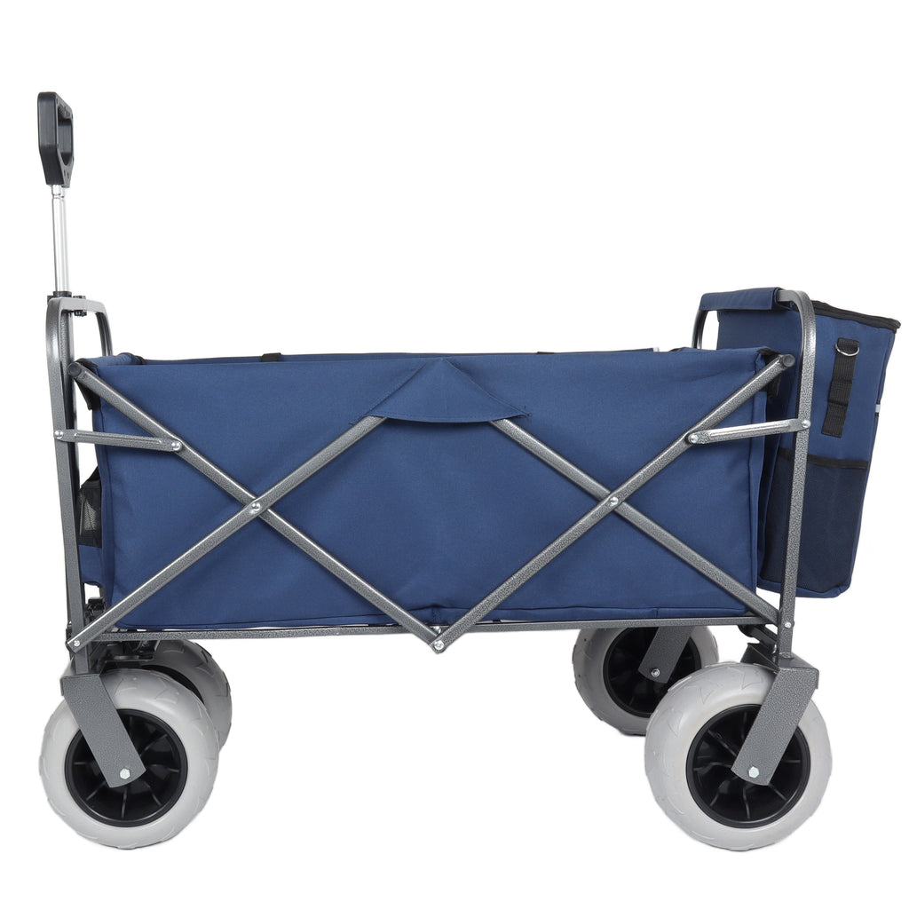 Beach Wagon with Big Wheels for Sand with 500lb Capacity - Dark Blue