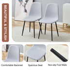 Modern Medieval Style Cushioned Side Chairs Set