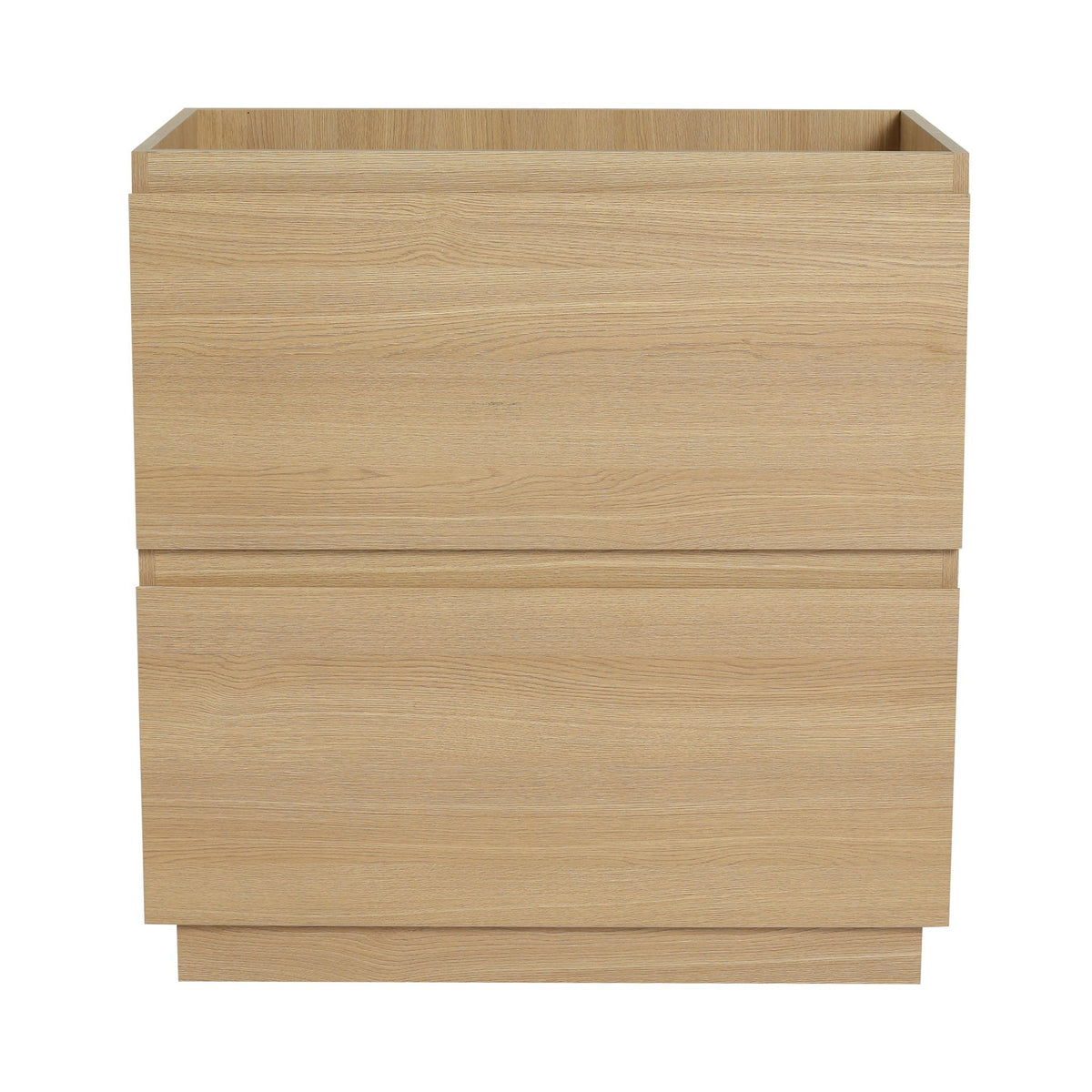 Modern Freestanding Bathroom Vanity Cabinet with Double Drawer - Light Brown or Dark Brown