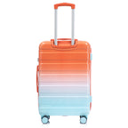 3-Piece Spinner Wheel Luggage Set with Silent Wheels - Blue Red