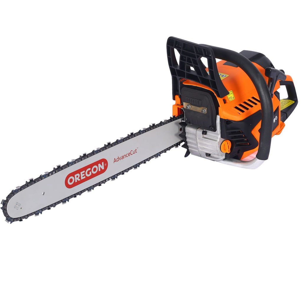 Gasoline Chainsaw 20" 52Cc with 2.6HP Engine - Orange