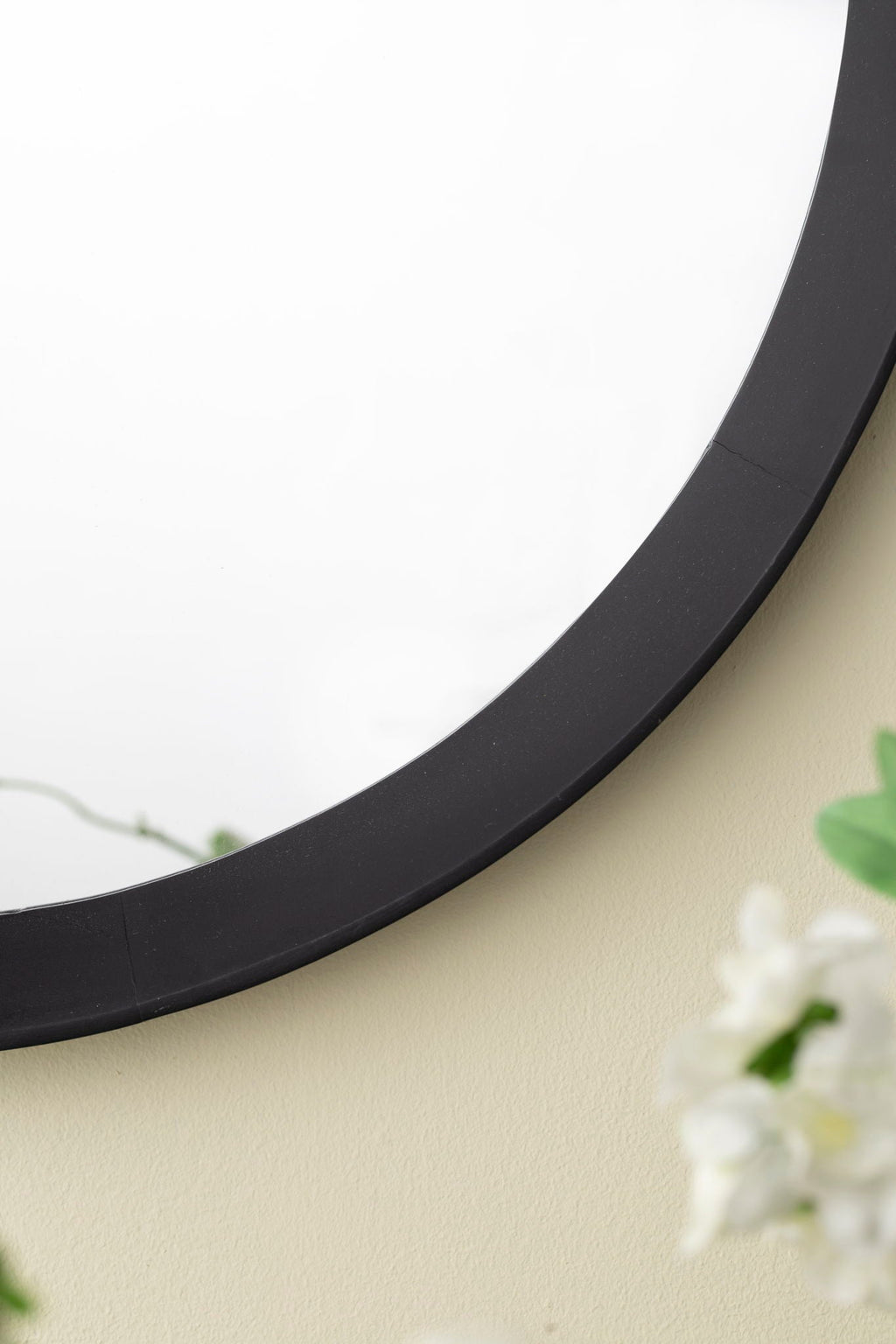 Transitional Mango Wood Wall Mirror with Frame - Multiple Colors