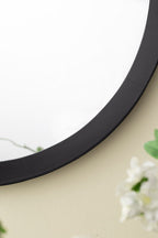 Transitional Mango Wood Wall Mirror with Frame - Multiple Colors