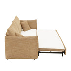 Mocha Sofa with Pocket Coil Support and 2 Pillows - Cadie