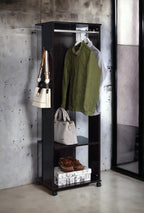 Kolen Hall Tree with Full-Length Mirror - Espresso
